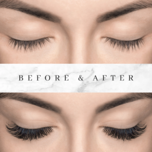 Before and After Lash Extensions, Training in Tampa FL